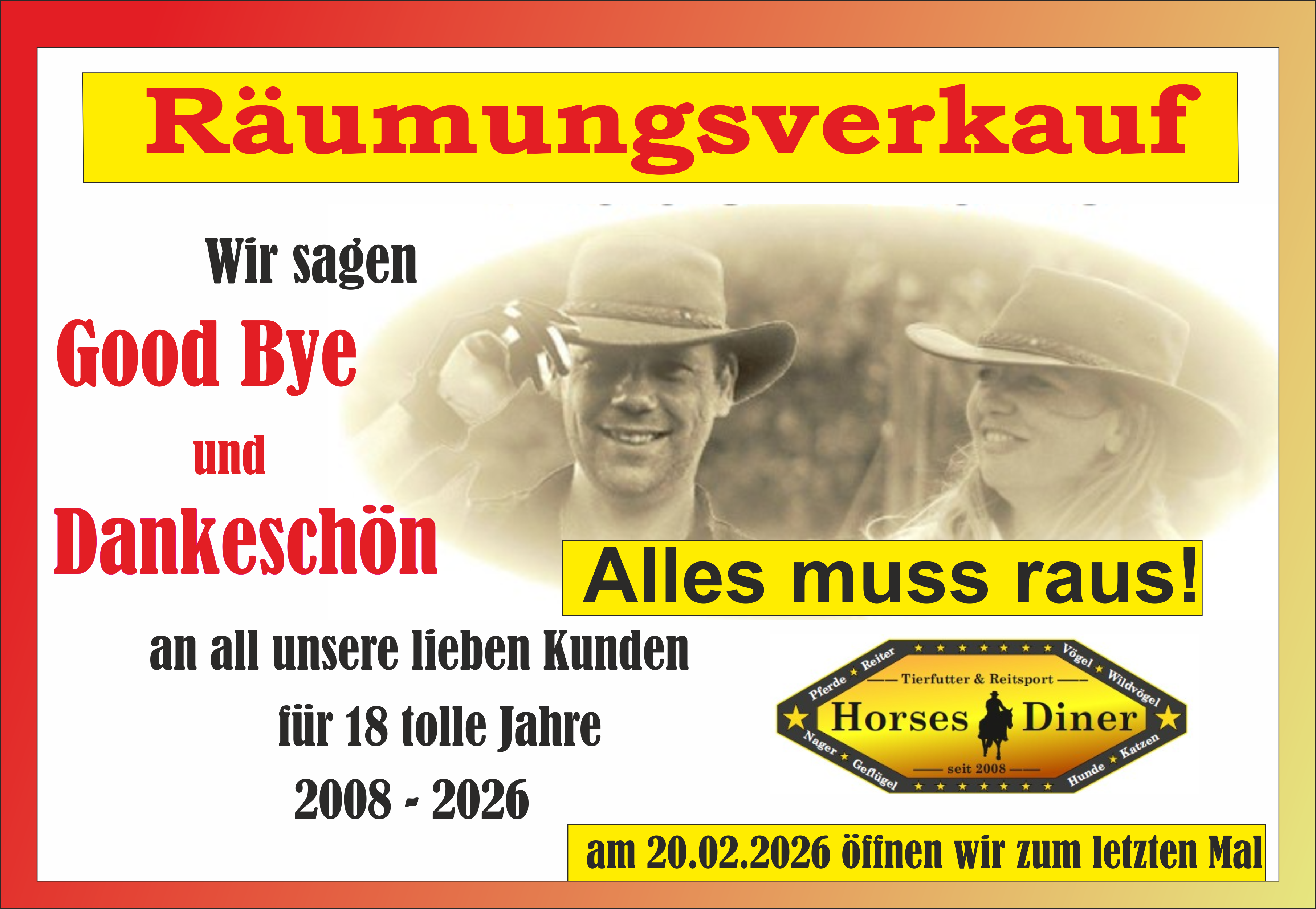 Horses Diner Abschied 2008-2026